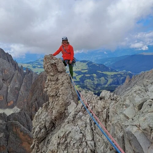 Beate Kunz am Gipfel | © Linda Kunz