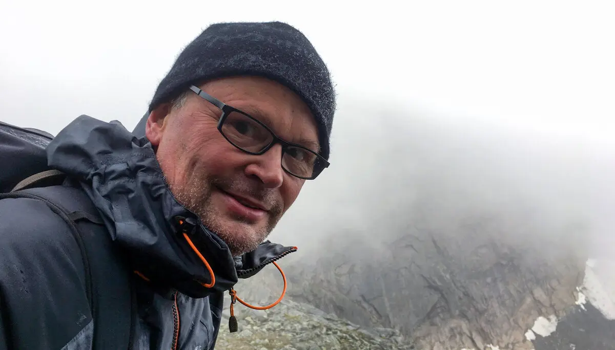 Peter Brunnert an der Nordwand | © Peter Brunnert