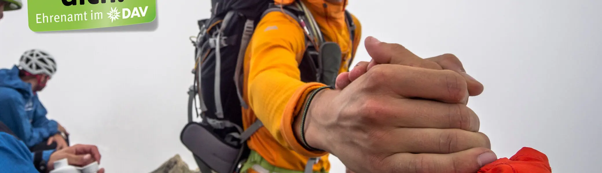 Kampagnenmotiv: Ehrenamtliche Unterstützung beim DAV - Imagefoto | © DAV  Silvan Metz